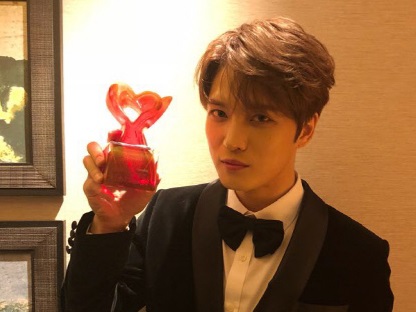 ジェジュンが中国の有名授賞式で賞を受賞、日中韓で冷めることのない人気