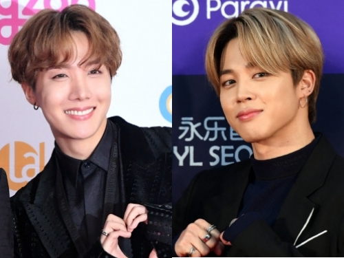【写真】「双子コーデ？」BTSのJ-HOPE×JIMIN、“キュートな魅力”にARMYメロメロ「ホプミン見れて幸せ」