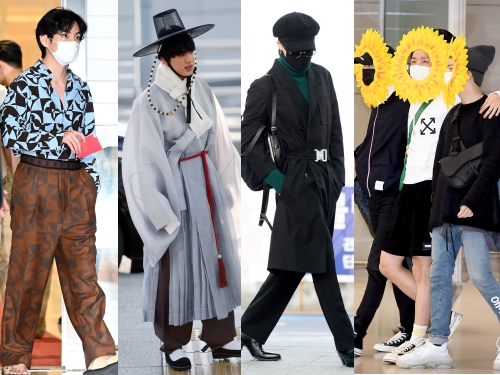 【写真】韓服に“ひまわり”!? BTSの「空港ファッション」、見返したらすごかった！