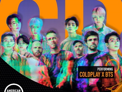 BTS、アメリカ授賞式「AMA」でコールドプレイと合同ステージ！『Butter』リミックスバージョンも