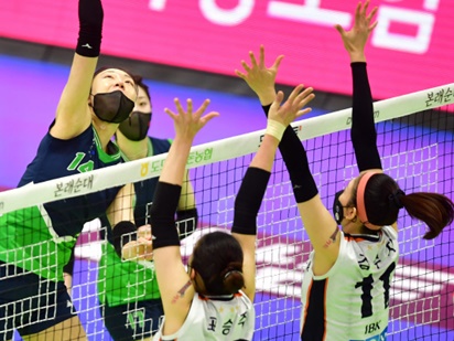 韓国女子バレーVリーグに珍風景？ マスク姿でプレーする選手たちの「二重苦」とは?