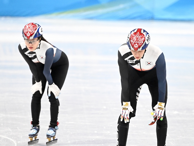 男女エース参加のショートトラック混合韓国代表、メダル期待も予選敗退で準決勝進出ならず