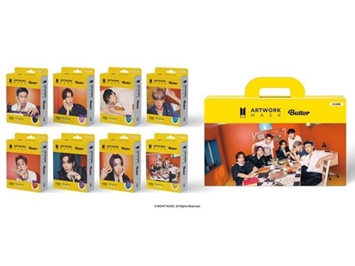 『Butter』モチーフのBTSマスク、7枚3万5000ウォンの価格設定に賛否「高すぎ」「限定版だから…」