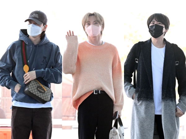 【写真】SUPER JUNIORウニョク、イトゥク、キュヒョン、“2年ぶりの日本ファンミ”に向けて出国！