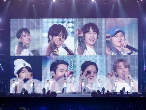 SUPER JUNIOR、2年ぶりの日本公演に思わず涙…4万5000人動員の大盛況で変わらぬ人気