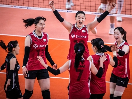 “0勝12敗”の女子バレー韓国代表、VNL史上初となる勝ち点ゼロで大会を終える
