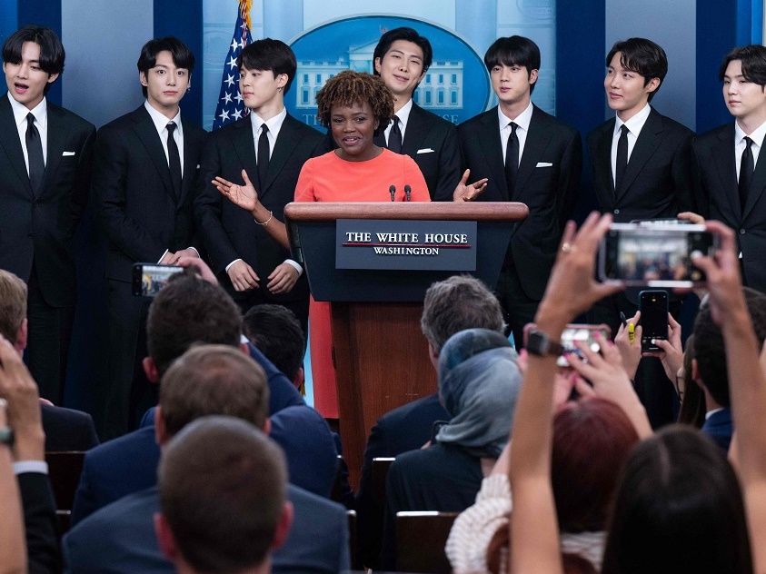 BTSのホワイトハウス初訪問に海外メディアが爆発的な関心「記者がこんなに集まった記憶ない」の声