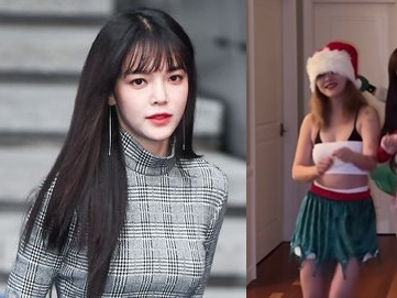 露出度高めのクリパも話題に…いじめ疑惑で脱退の韓国アイドルが“あの人気歌手”と意外な交流【PHOTO】