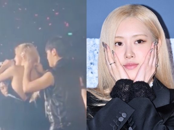 BLACKPINKロゼ、衣装の紐がほどける“あわや”のアクシデントに賢く対処して話題「本物のプロだ」