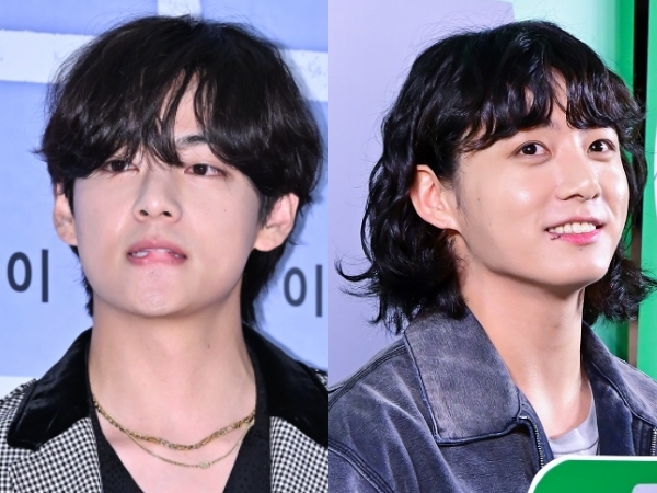 【画像】「先に行くよ」BTS・V、JUNG KOOKの“丸刈り姿”を強制公開！入隊目前のツーショットが話題