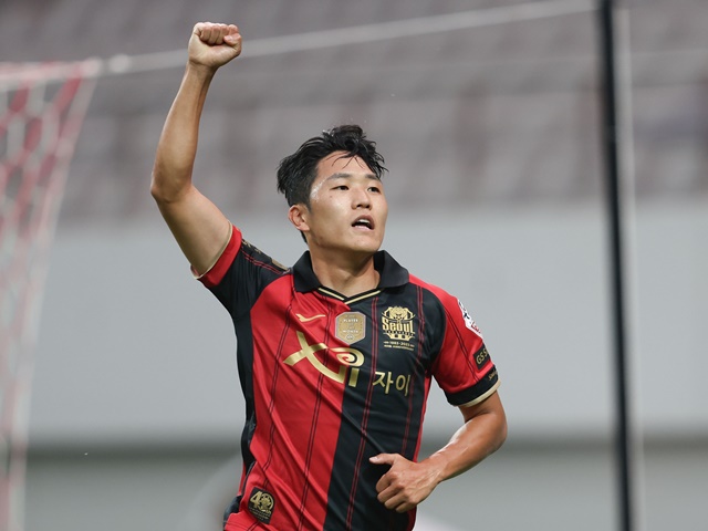 元FC東京ナ・サンホ、Kリーグ週間MVP＆得点ランク首位の絶好調！2G1Aでチームの7発大勝に貢献