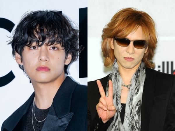 【写真】BTS・VがYOSHIKIとXポーズ！“豪華すぎるツーショット”に反響「意外な交友関係」