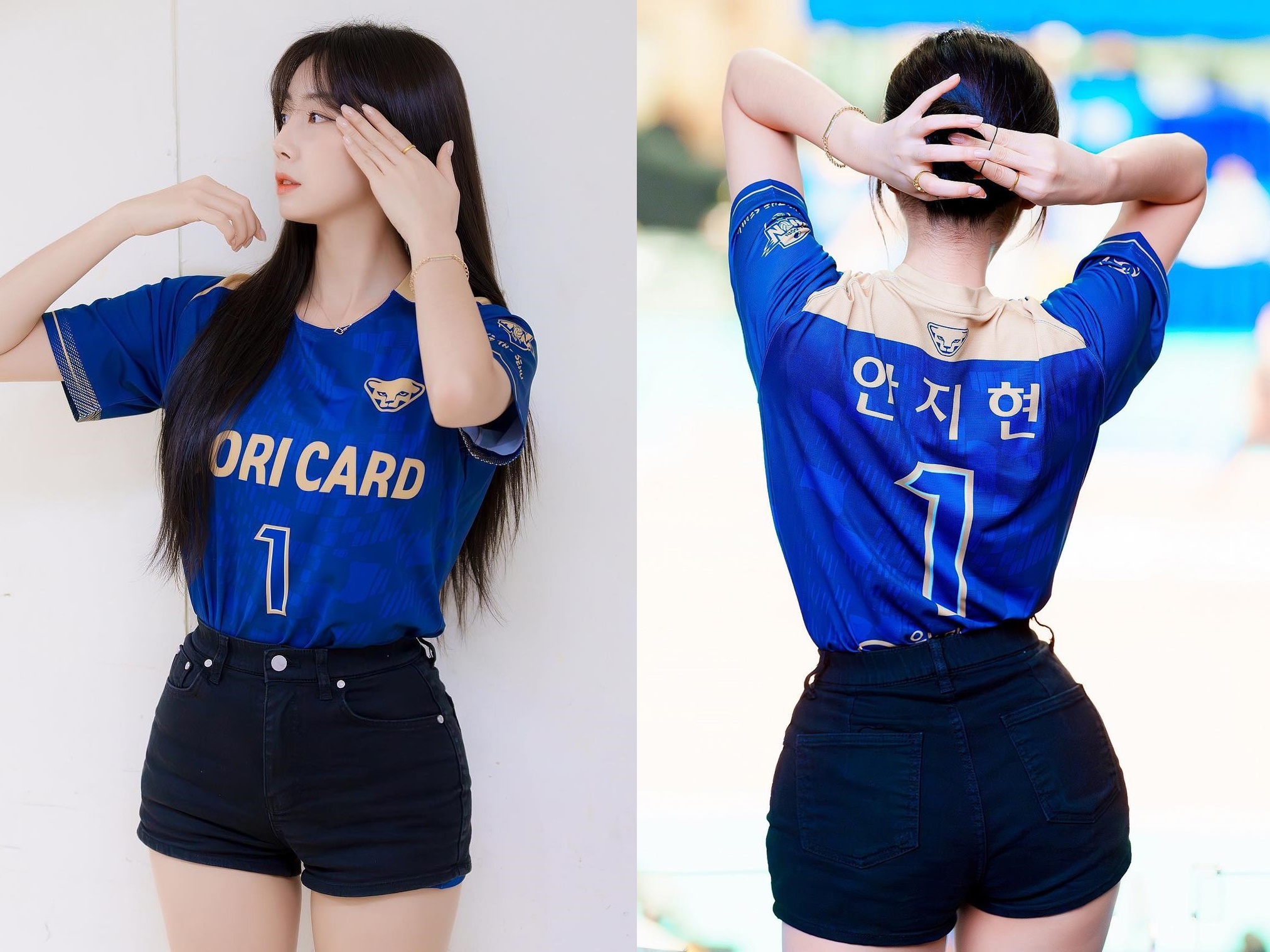 服の上からでも“美くびれ”くっきり！ 韓国美女チアリーダーの「誰もが憧れる」神スタイル【PHOTO】