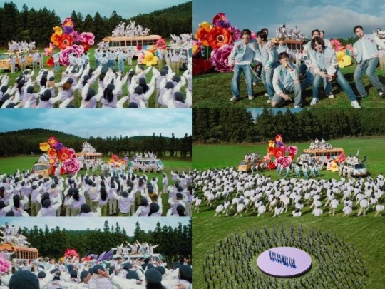 迫力満載の超大規模ダンス！SEVENTEEN、ユネスコ本部で披露の『God of Music』特別映像を公開