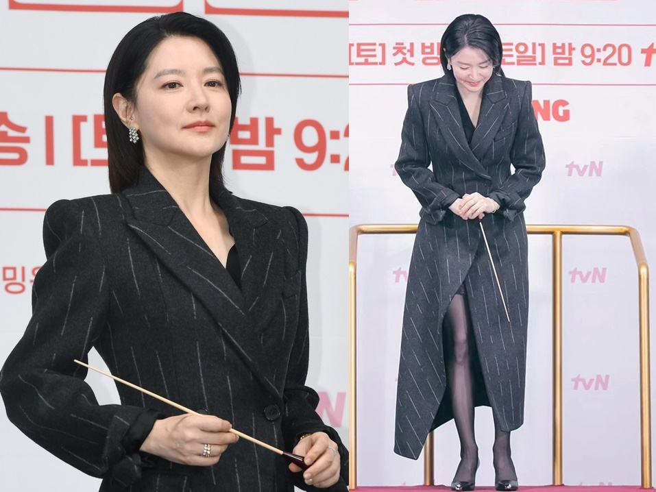 『チャングム』女優が美人指揮者に！ イ・ヨンエ、“深スリット”から美脚を惜しみなく披露【PHOTO】