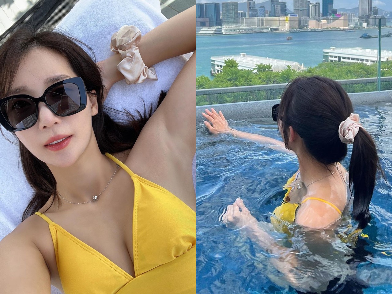 【写真】韓国女子ゴルファーのチェ・イェジ、スイムウェア姿の寝そべりSHOT「美貌が輝いてる」