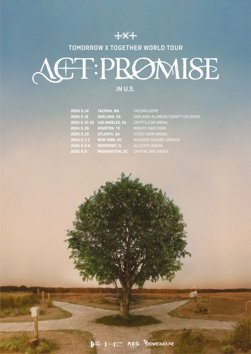 「TOMORROW X TOGETHER WORLD TOUR IN U.S.」公式ポスター