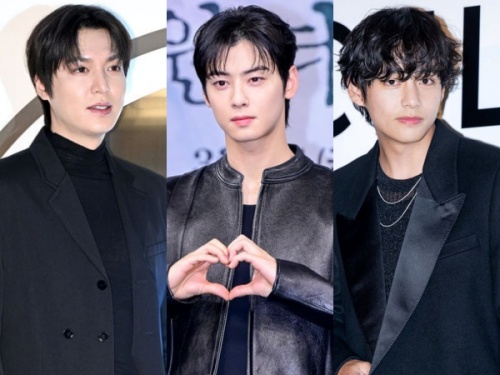 左からイ・ミンホ、チャ・ウヌ、BTS・V