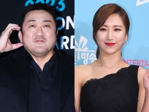 マ・ドンソク（左）、イェ・ジョンファ