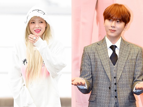 ヒョナ（左）とヨン・ジュンヒョン
