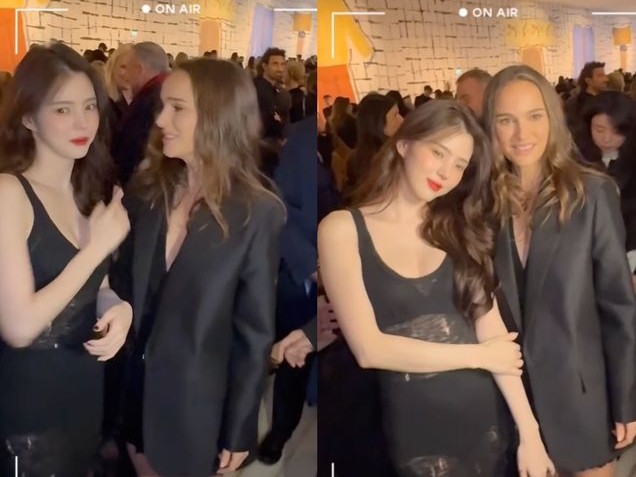 美人女優ハン・ソヒ、“オスカー女優” ナタリー・ポートマンとのツーショットに喜び【PHOTO】