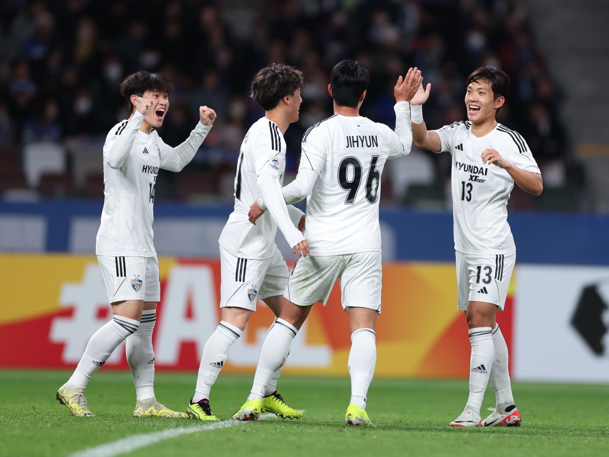 元日本代表MF江坂任が先制の起点に！韓国・蔚山、甲府との“国立日韓戦”制しACLベスト8進出