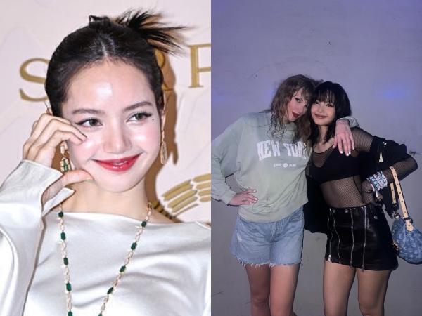「気絶する」BLACKPINK・リサ、“世界の歌姫”テイラー・スウィフトとの豪華ツーショットに驚き【PHOTO】