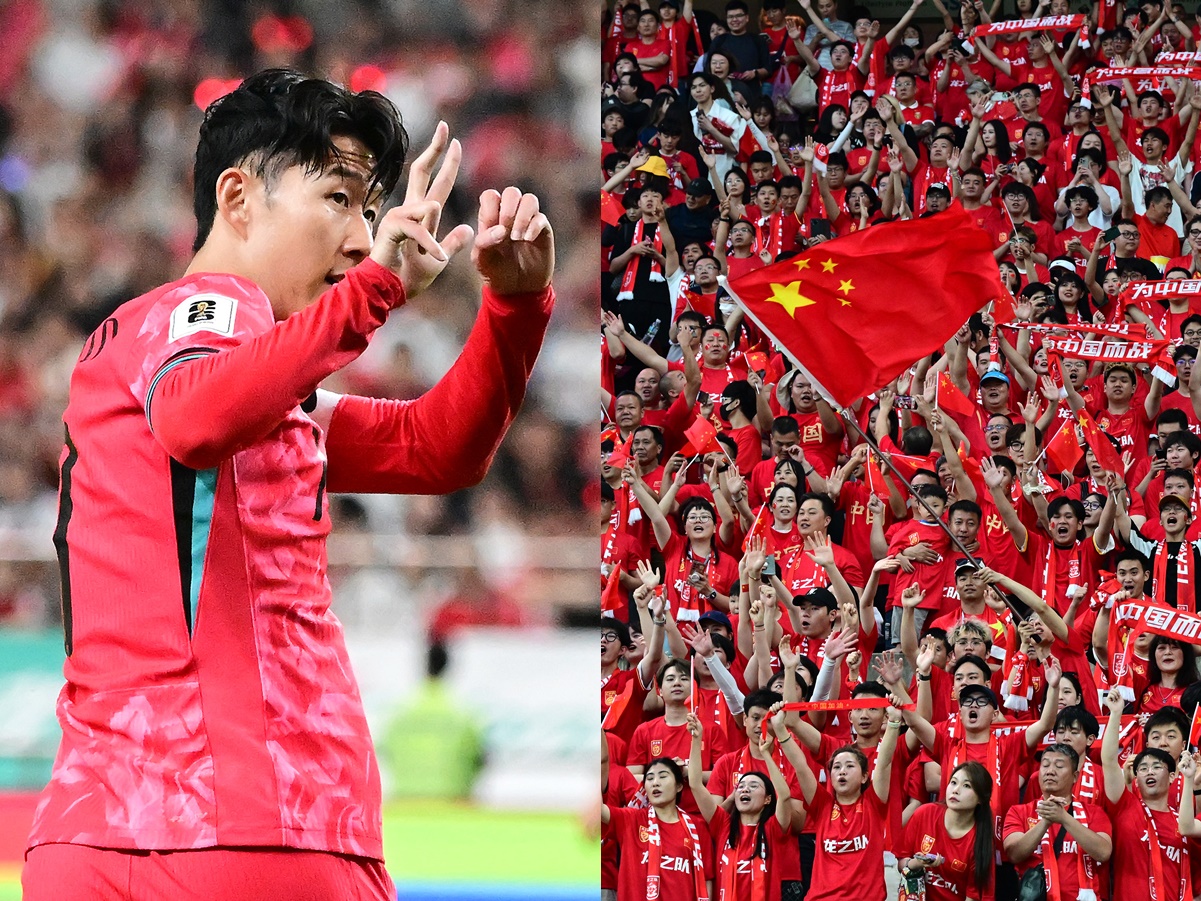 韓国主将ソン・フンミン、中国サポの野次に“3-0”ジェスチャーでやり返す「落ち着いて対応した」