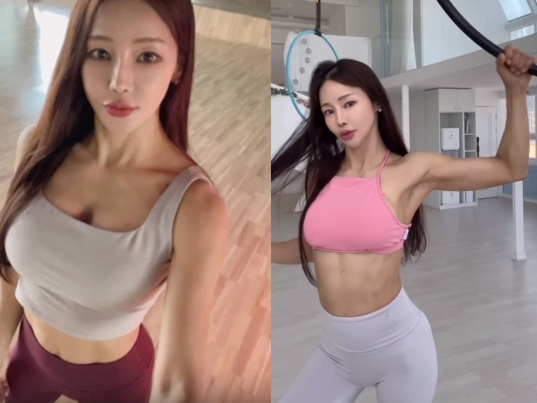 【写真】「こんな50代がいるかっ！」密着レギンスでも欠点皆無の“パーフェクト肉体美”…歌手ミナに注目