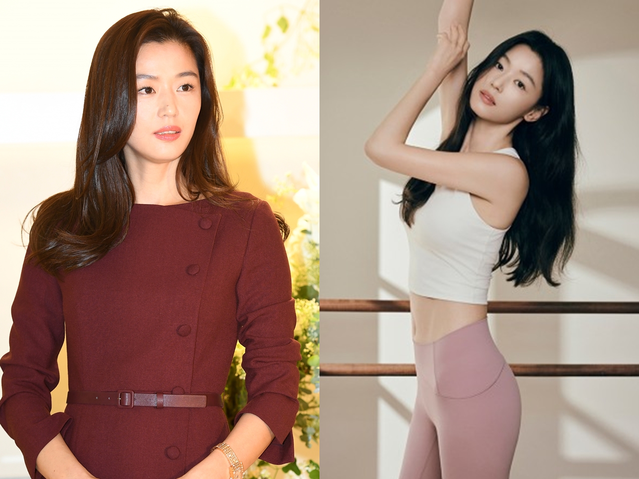 本当に2児のママ？『星から来たあなた』チョン・ジヒョン（42）、筋の入った“美腹筋”で魅了【PHOTO】