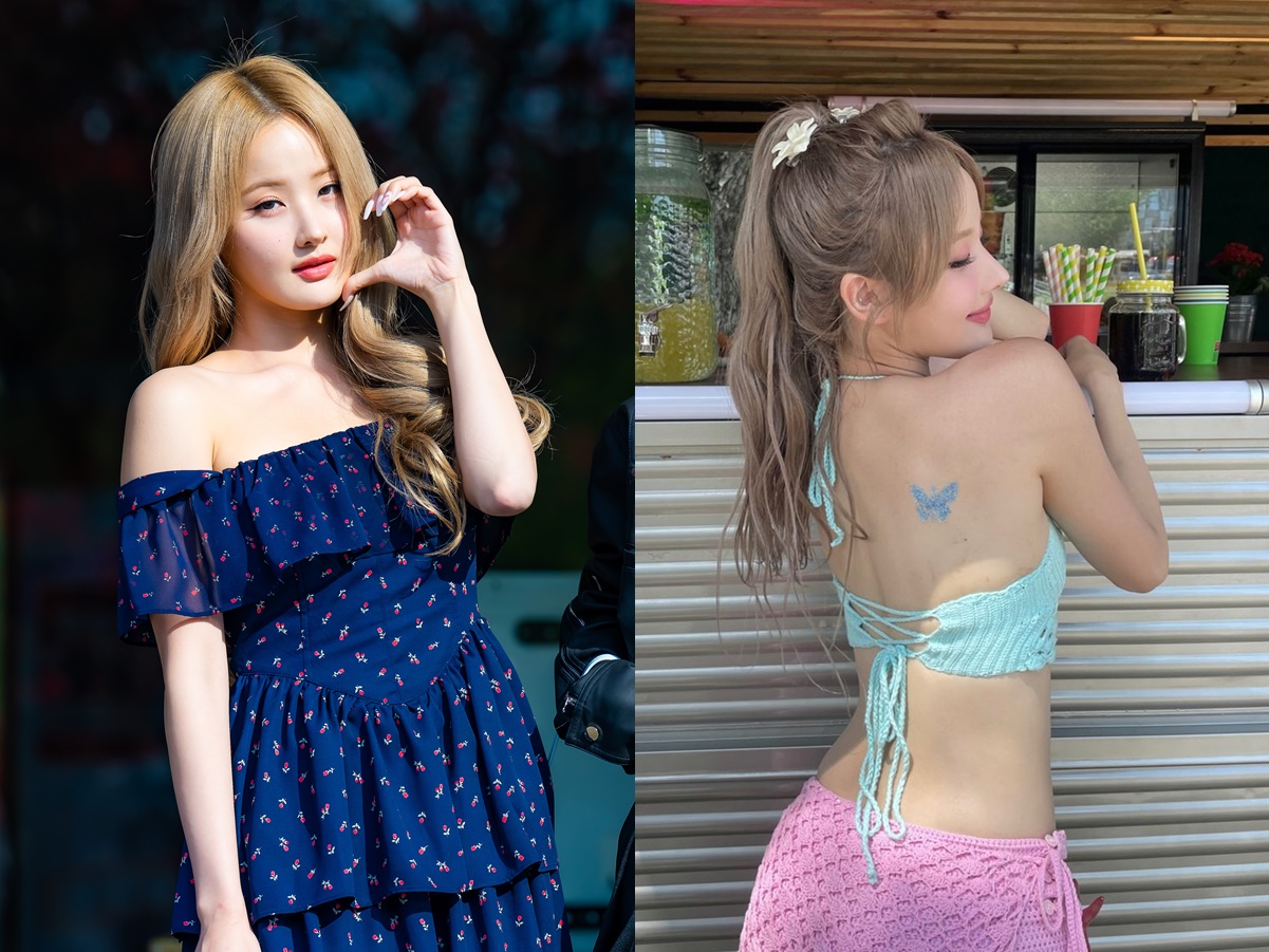 【写真】ほぼ布がない!? KISS OF LIFE・ベル、真っ白美背中全開の大胆衣装