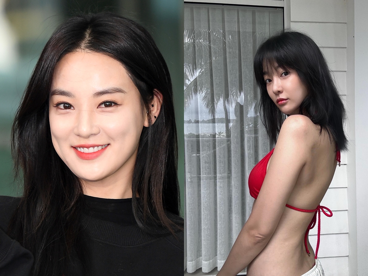 【写真】赤スイムウェアが映える！G-DRAGONとの熱愛説でも知られるイ・ジュヨン、まぶしい肉体美