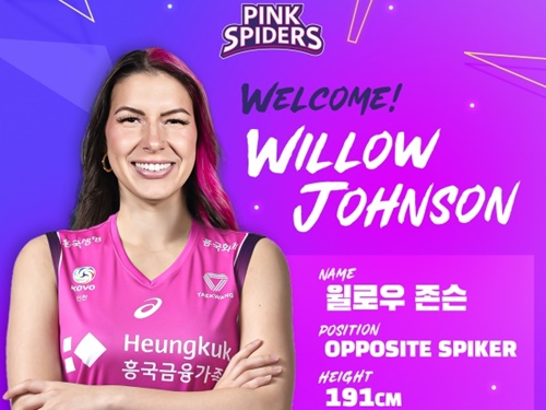“ランディ・ジョンソンの娘”が韓国女子バレー界に参戦、キム・ヨンギョン所属の興国生命に加入