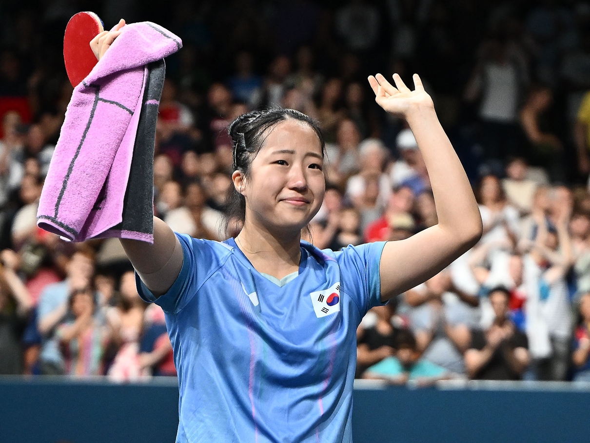 “号泣”平野美宇に勝って泣いた…韓国シン・ユビンが流した“安堵の涙”「忘れられない試合になる」【パリ五輪】