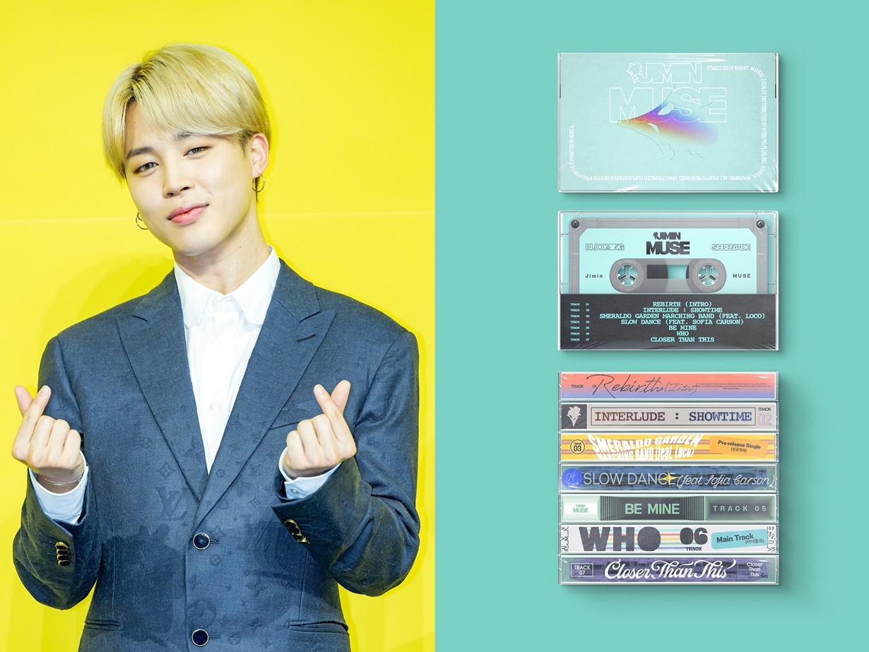 BTS・JIMINの2nd AL、カラフルな“カセットテープ”トラックリストが公開！7曲中6曲の作詞・作曲に参加