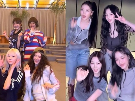 まさか!! NewJeansとaespaが互いのダンスにチャレンジ!! 友情育むガールズアイドルたち