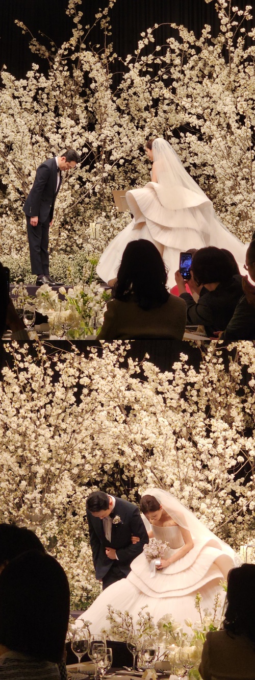 ヒョミンの結婚式の様子
