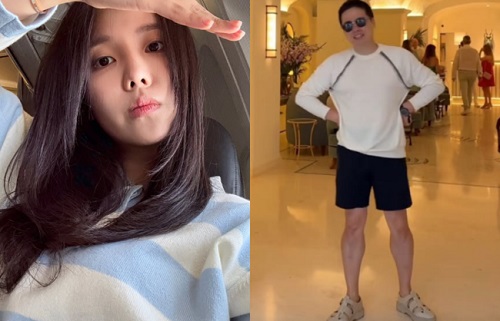 チェ・ソンジョン（左）と夫