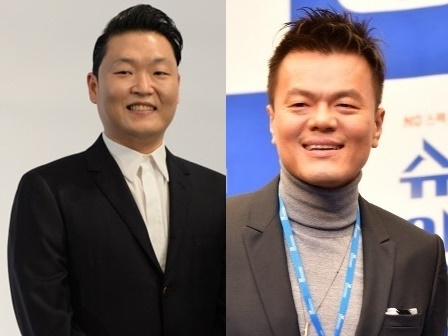 J.Y.ParkとPSYによる“世界を視野”に入れた新オーディション番組、堂々たる2ショットを公開