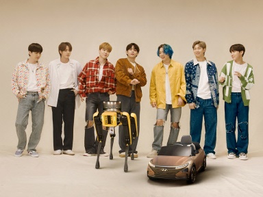 BTSが“ロボット犬”と楽しくダンス！ヒュンダイ自動車が特別映像を公開